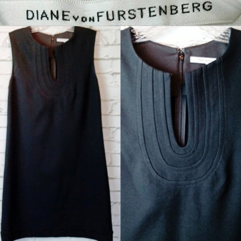 🔥SOLD🔥DIANE VON FURSTENBERG Little Black Dress Size 8